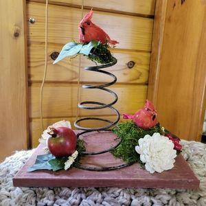 Handmade cardinal decor